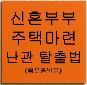 신혼부부 주택마련 난관 탈출법