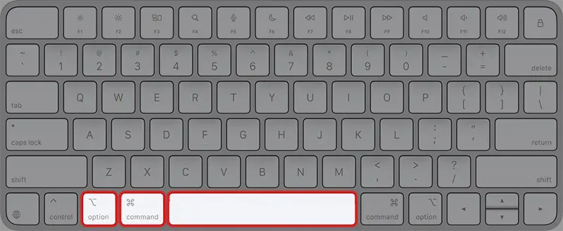 파인더 열기 단축키는 option+command+space 이다.