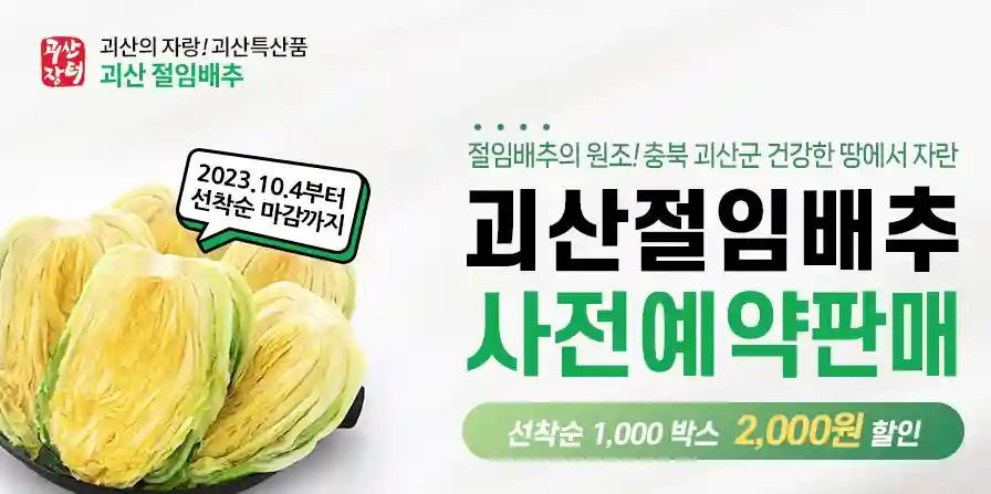 절임배추 20kg 가격 비교 사전 예약