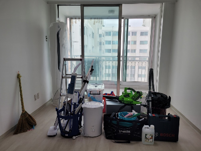 리모델링 청소 도구