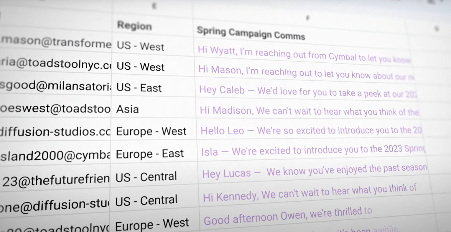 구글 스프레드시트 (엑셀) 에서 코멘트 자동 작성 결과 예시