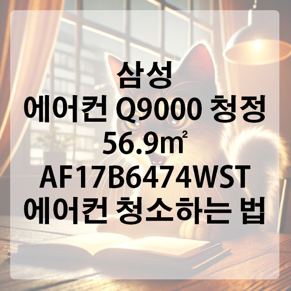 삼성 에어컨 Q9000 청정 56.9㎡ AF17B6474WST 에어컨 청소하는 법