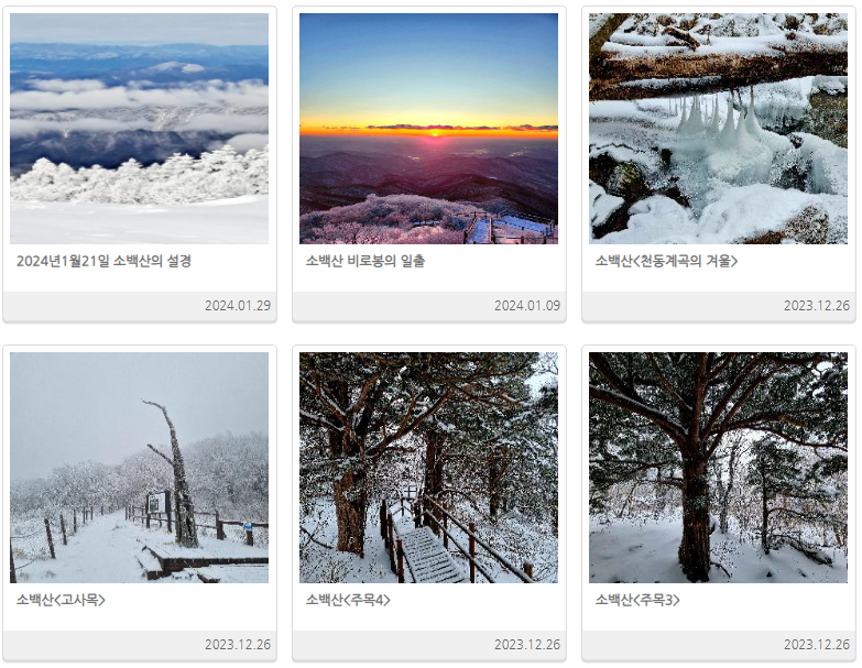 소백산 사진