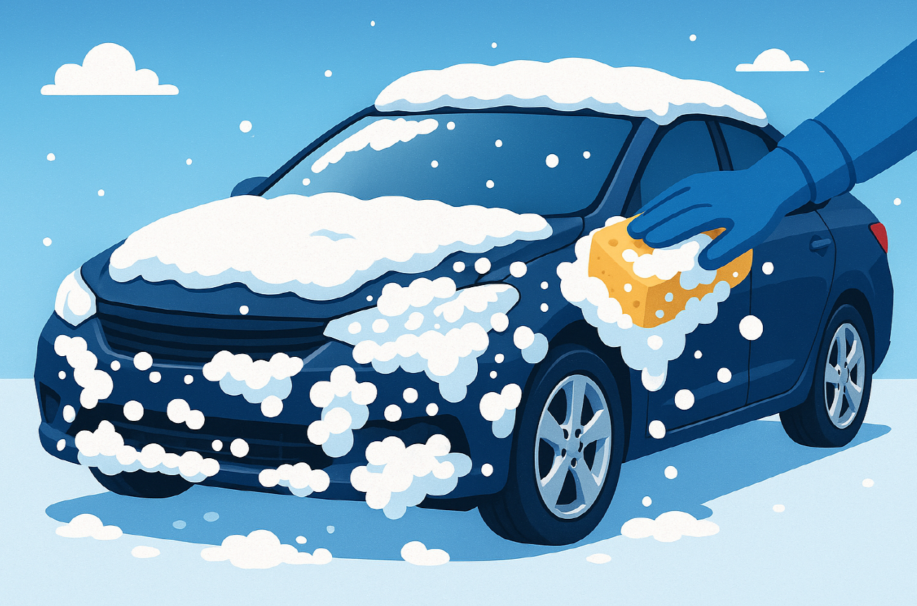 겨울청 세차 유의점 사진