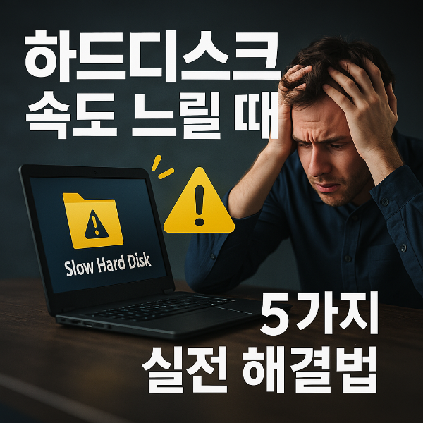 하드디스크 속도 썸네일 이미지입니다.