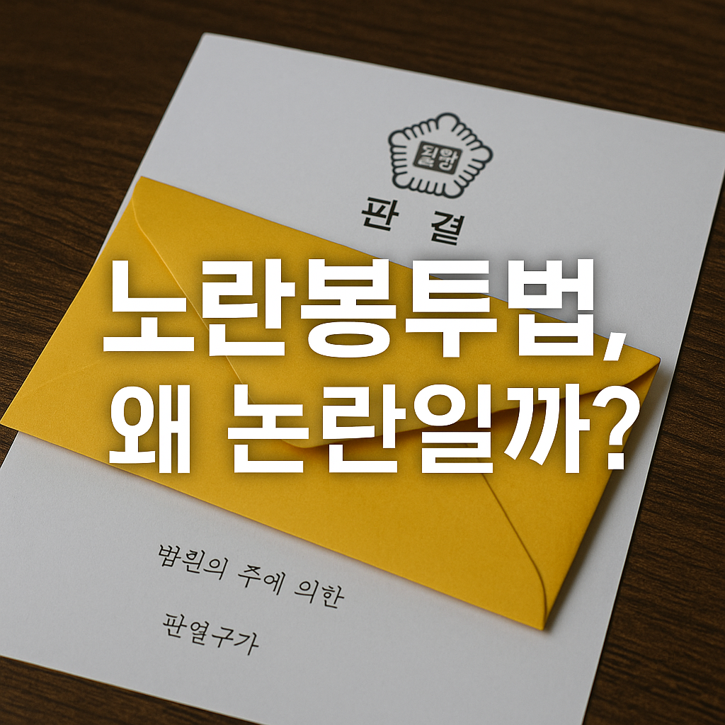 노란봉투법 왜 논란일까?