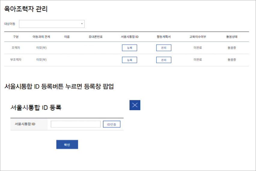 서울형 아이돌봄비(이미지 몽땅정보만능키)