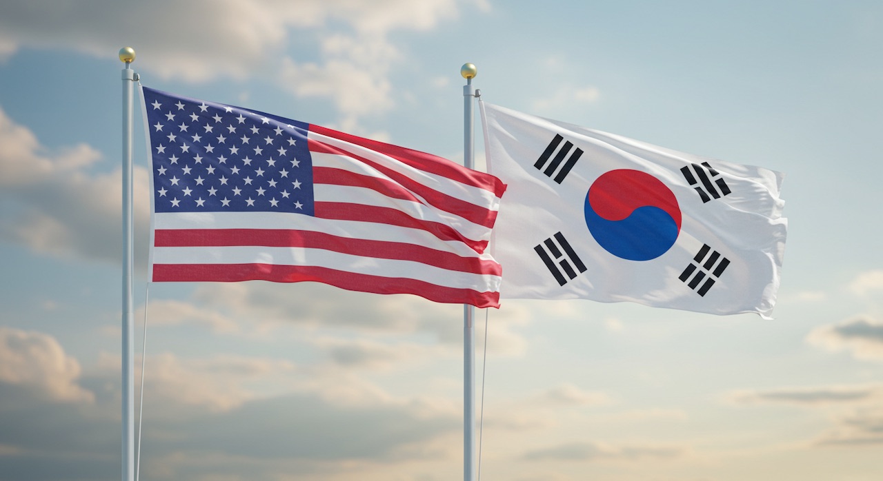 성조기와 태극기