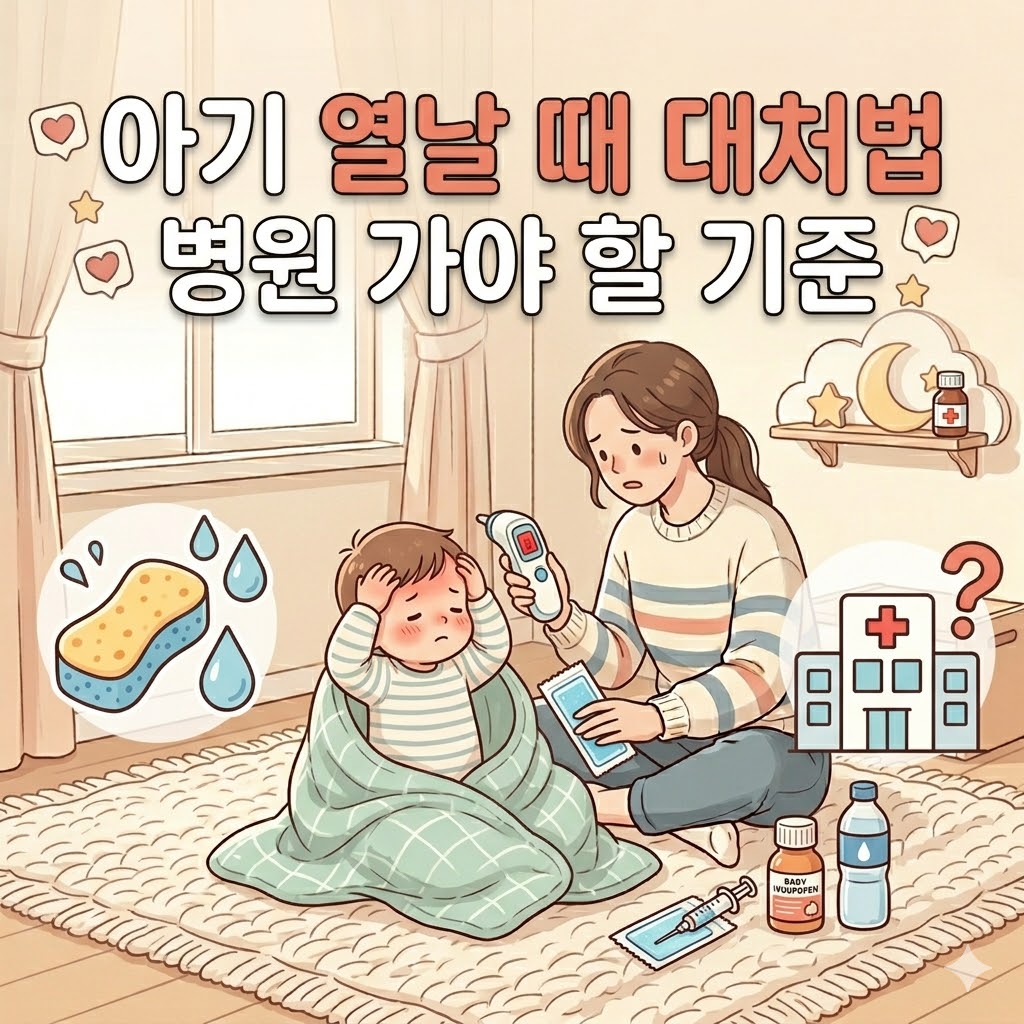 아이 열날때 대처법 병원 가야할 기준
