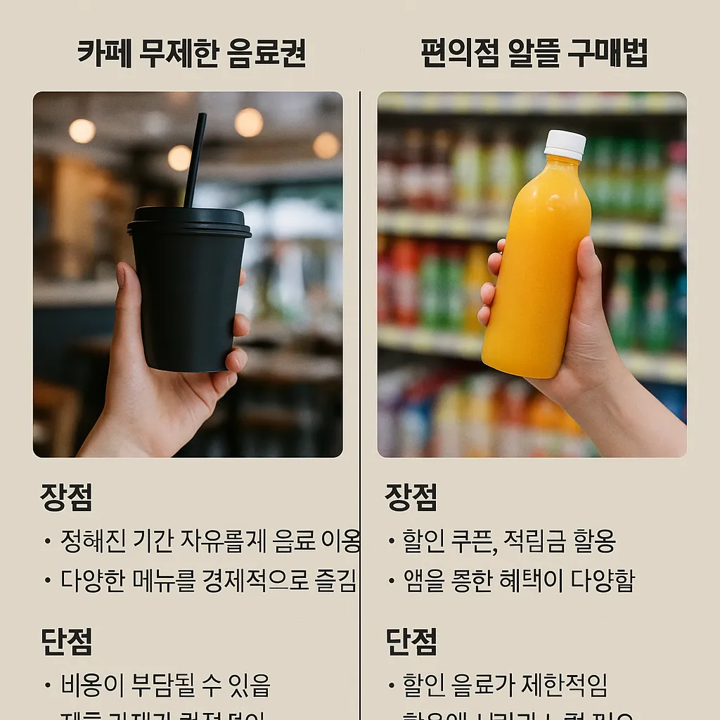 카페 무제한 음료권 관련 사진