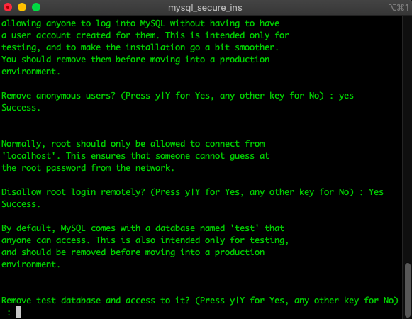 mysql 설치 진행