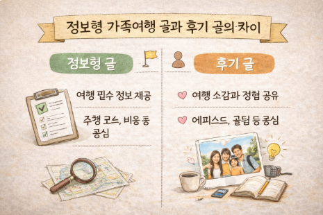 정보형 글과 후기글의 차이