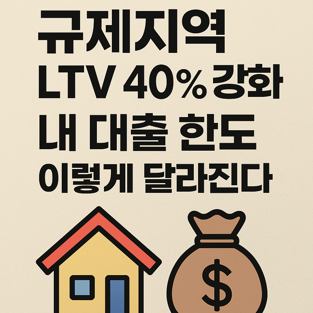 규제지역 LTV 40% 강화
