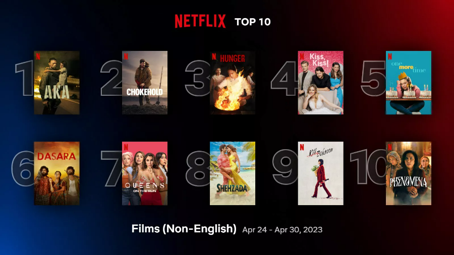 영화 비영어권 순위 화면