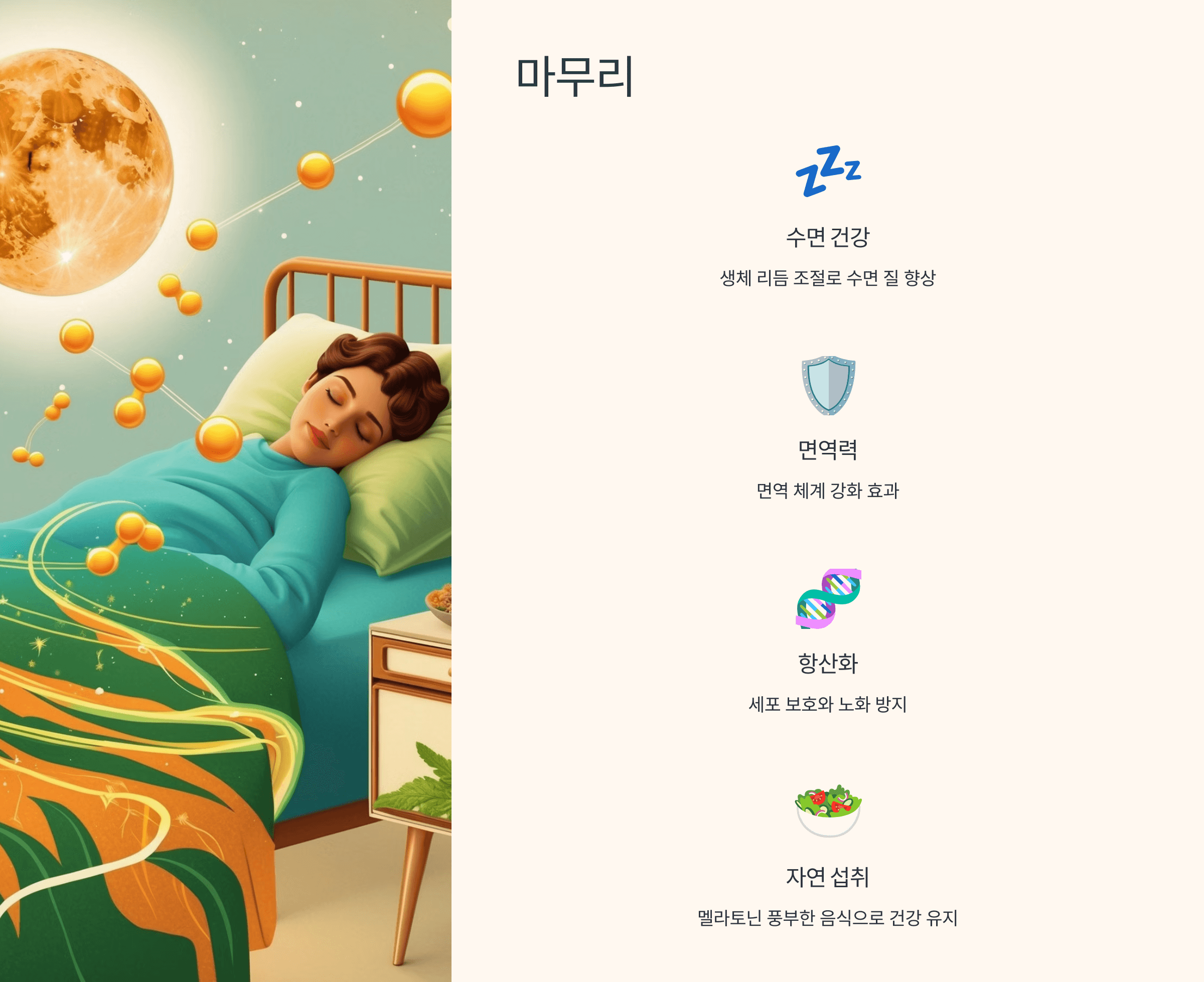 멜라토닌과 관련된 사진입니다.