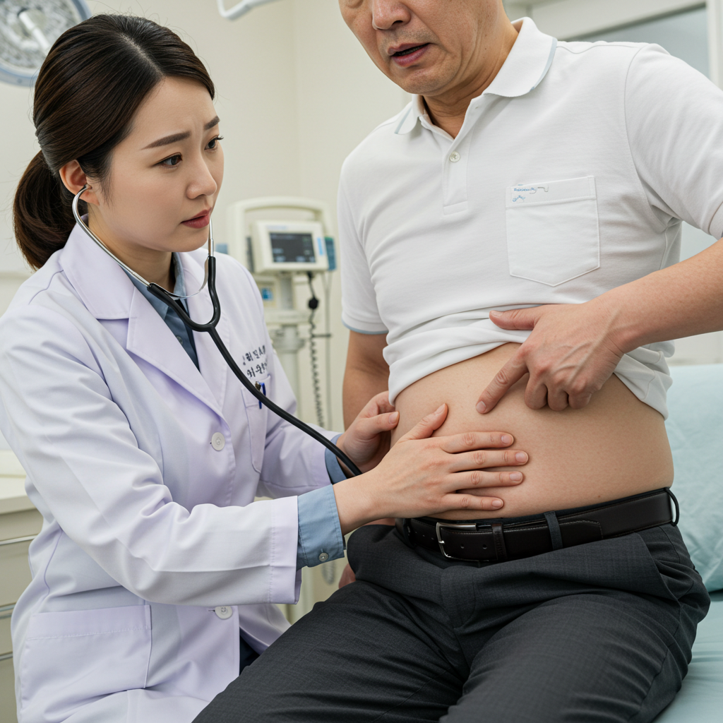 윗배 통증 아픈이유와 윗배 볼록 나오는 이유