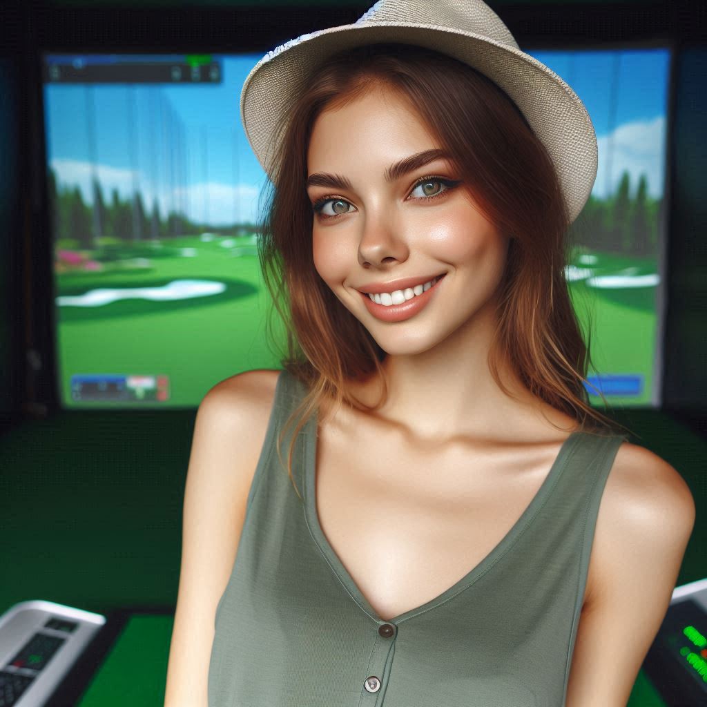 스크린골프장 배경