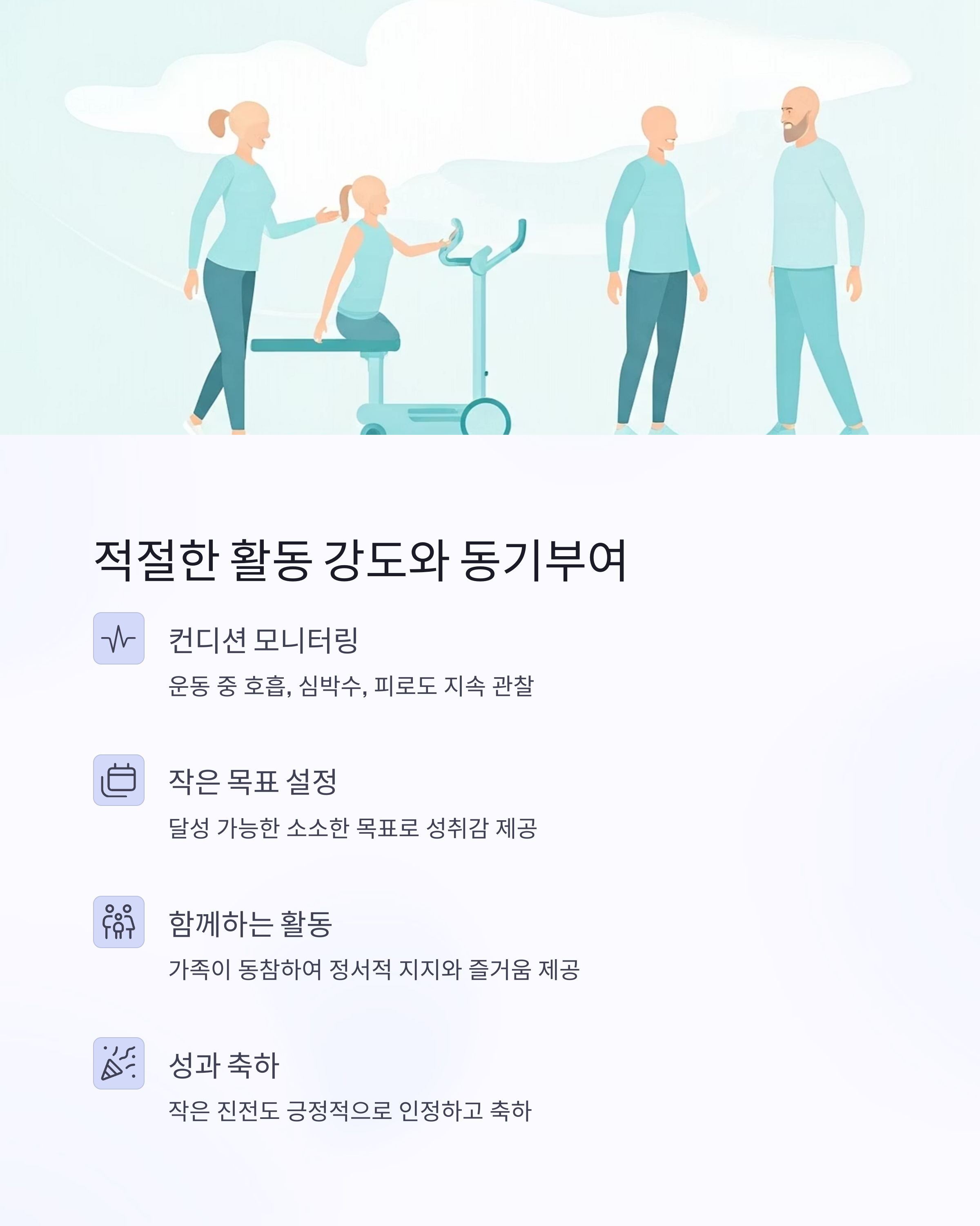 적절한 활동강도와 동기부여