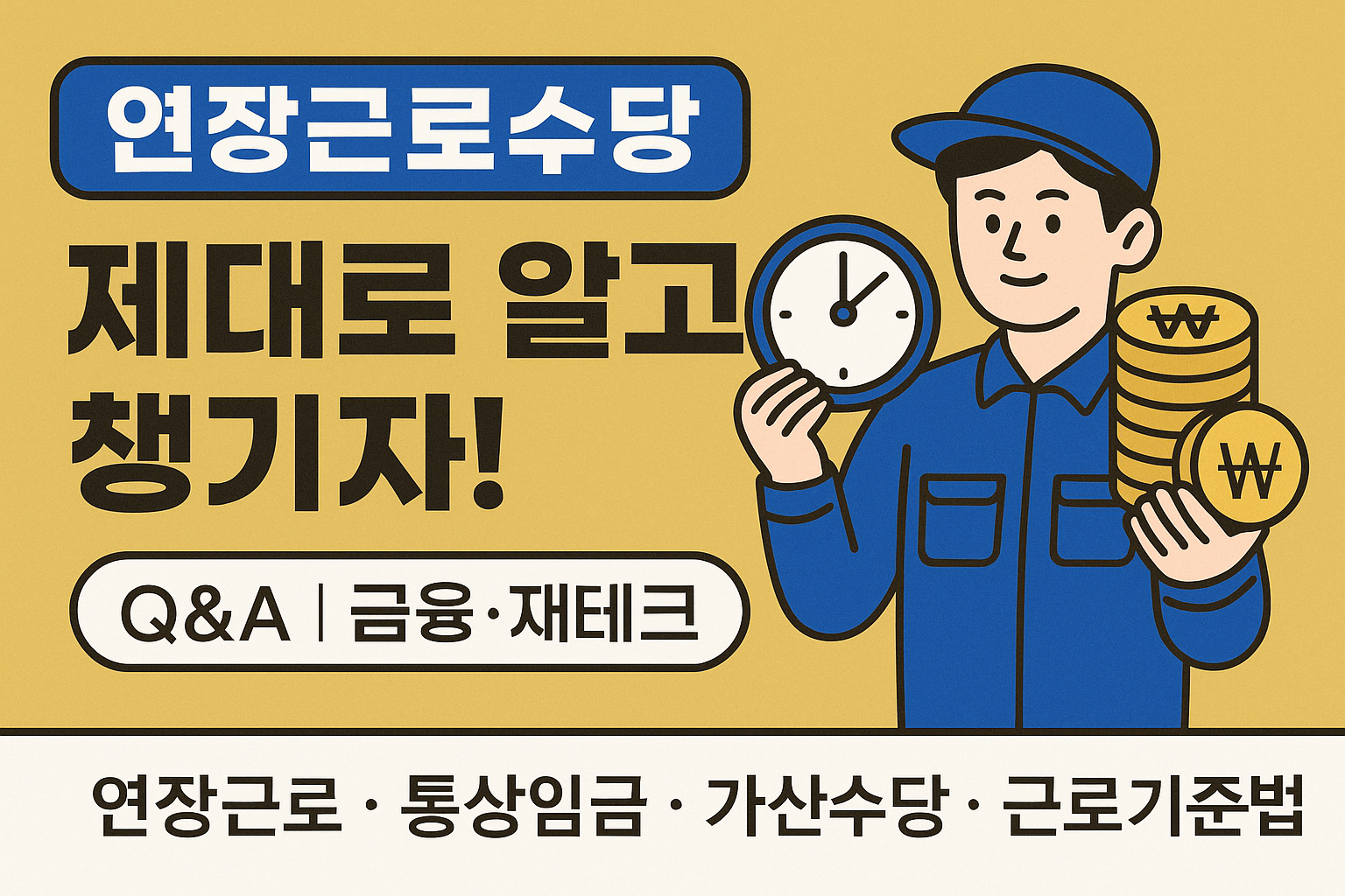 연장근로수당 제대로 알고 챙기자 썸네일