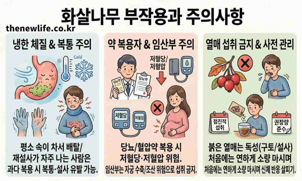 화살나무 효능 부작용