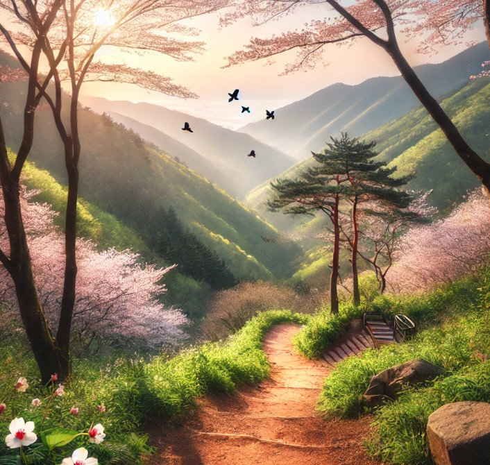 금봉산의 자연경관 사진