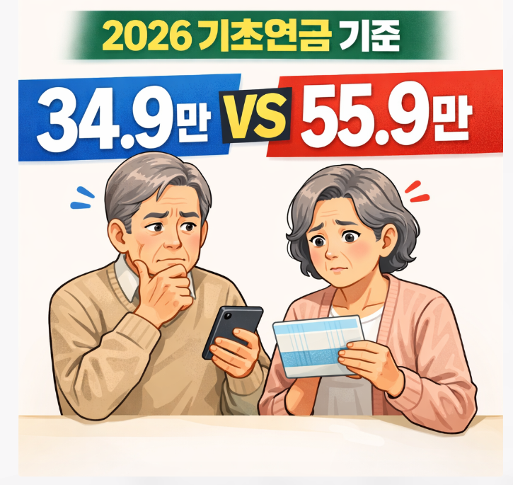 2026 기초연금 모의계산 &ndash; 단독 34.9만&middot;부부 55.9만 기준