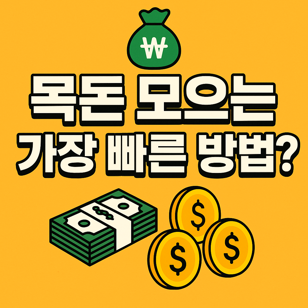 목돈 모으는 가장 빠른 방법 썸네일