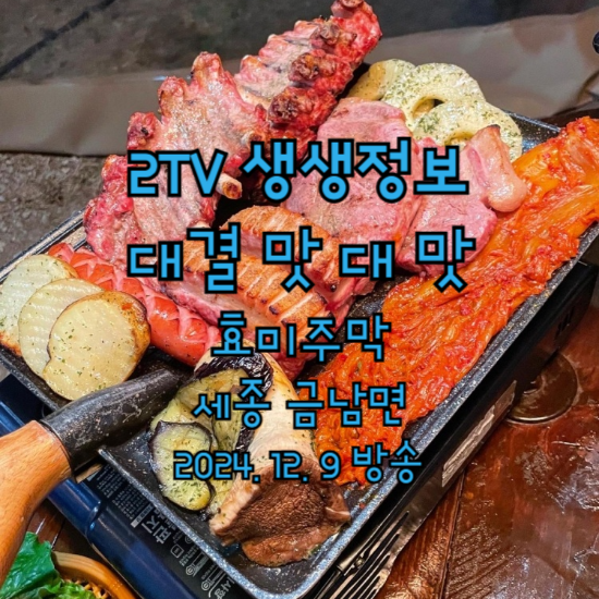 2TV 생생정보 대결 맛 대 맛 세종 효미주막