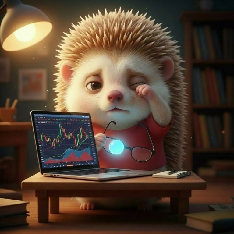 유튜브 화면 가득한 모니터 앞에서 눈 찡그리는 도치씨