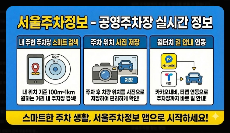 [주차 앱] 무료주차장 찾기(상세 비교, 특화 기능, 절약 전략)(+ 사용 꿀팁)