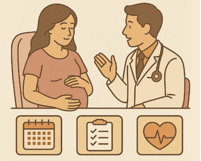 산모 진료하는 모습