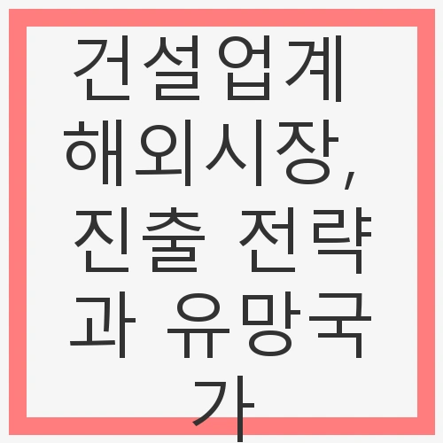 해외시장 진출의 필요성