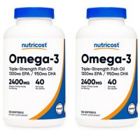 뉴트리코스트 오메가 3 200mcg 소프트젤, 120정, 2개