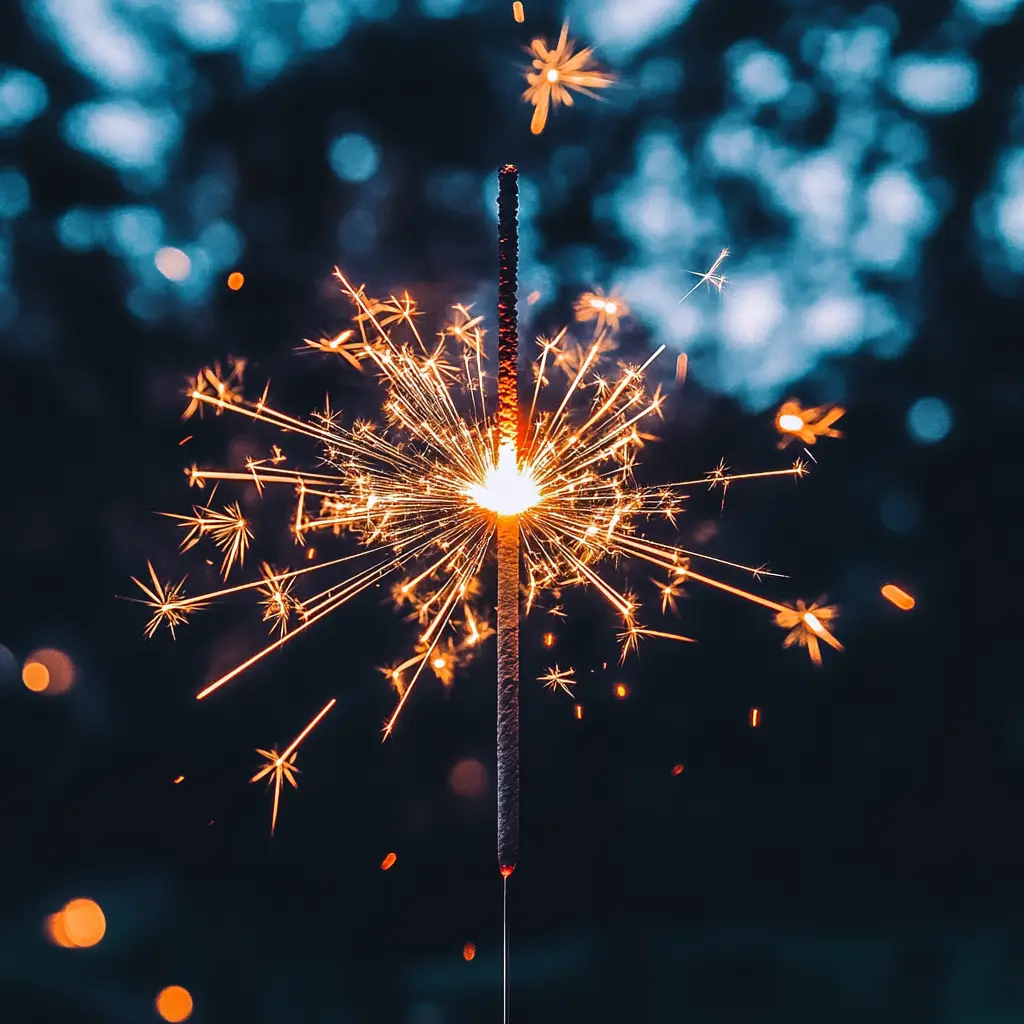 서울라이트 한강축제에서 스파클라 켠 모습