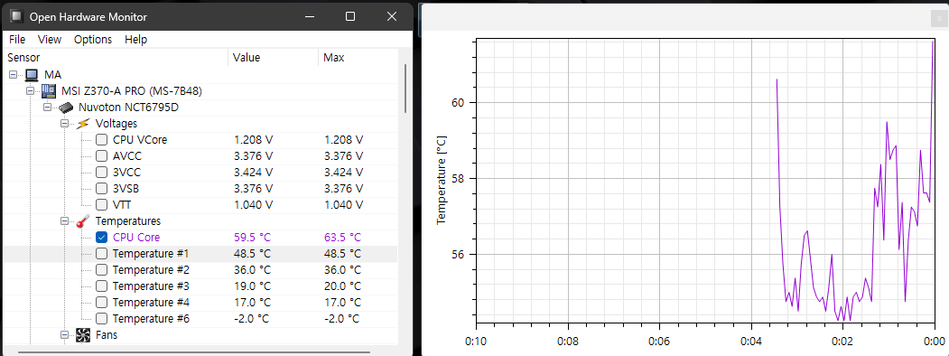 CPU 온도 측정 방법4