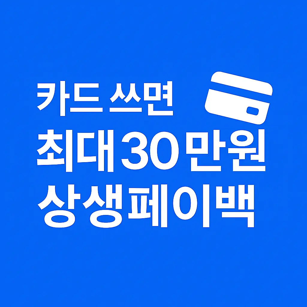 카드 쓰면 최대 30만원 상생페이백 썸네일