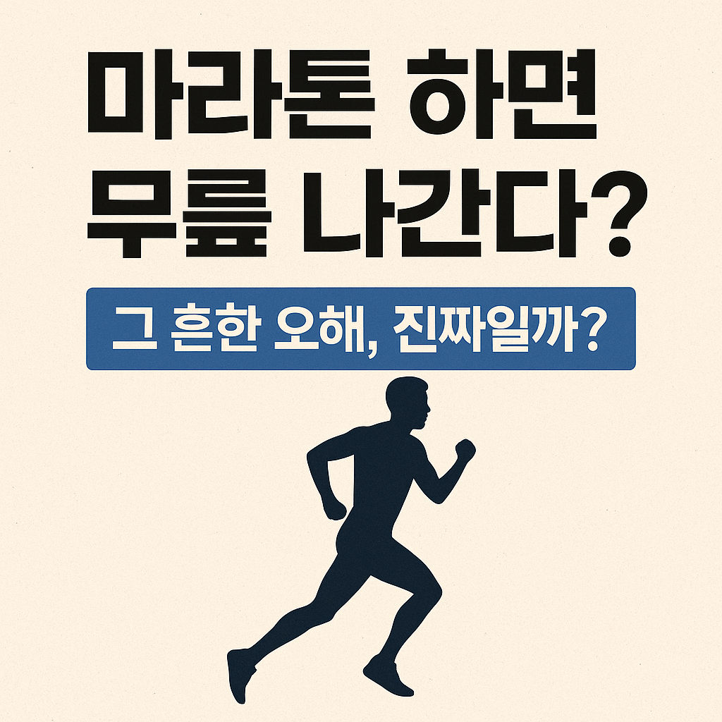 마라톤과 무릎 관절 건강의 상호관계