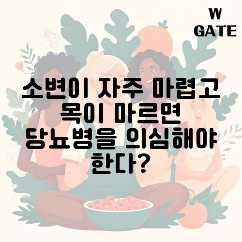 소변이 자주 마렵고 목이 마르면 당뇨병을 의심해야 한다?