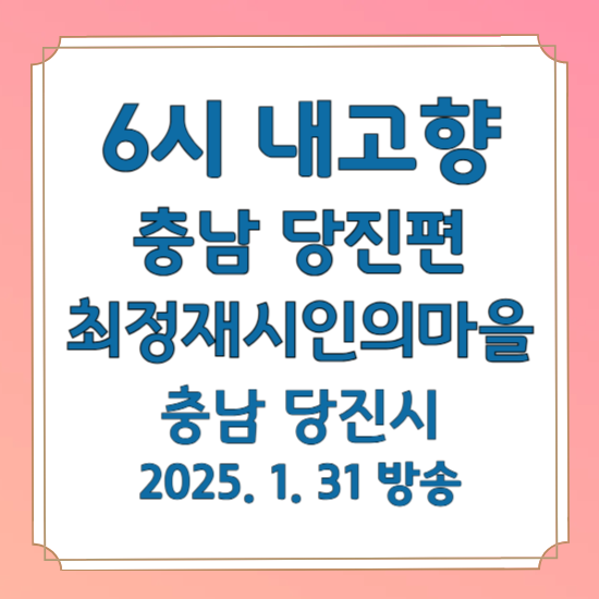 6시 내고향 충남 당진편