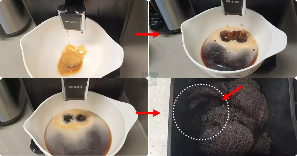 커피머신 그라인더 세정과정2