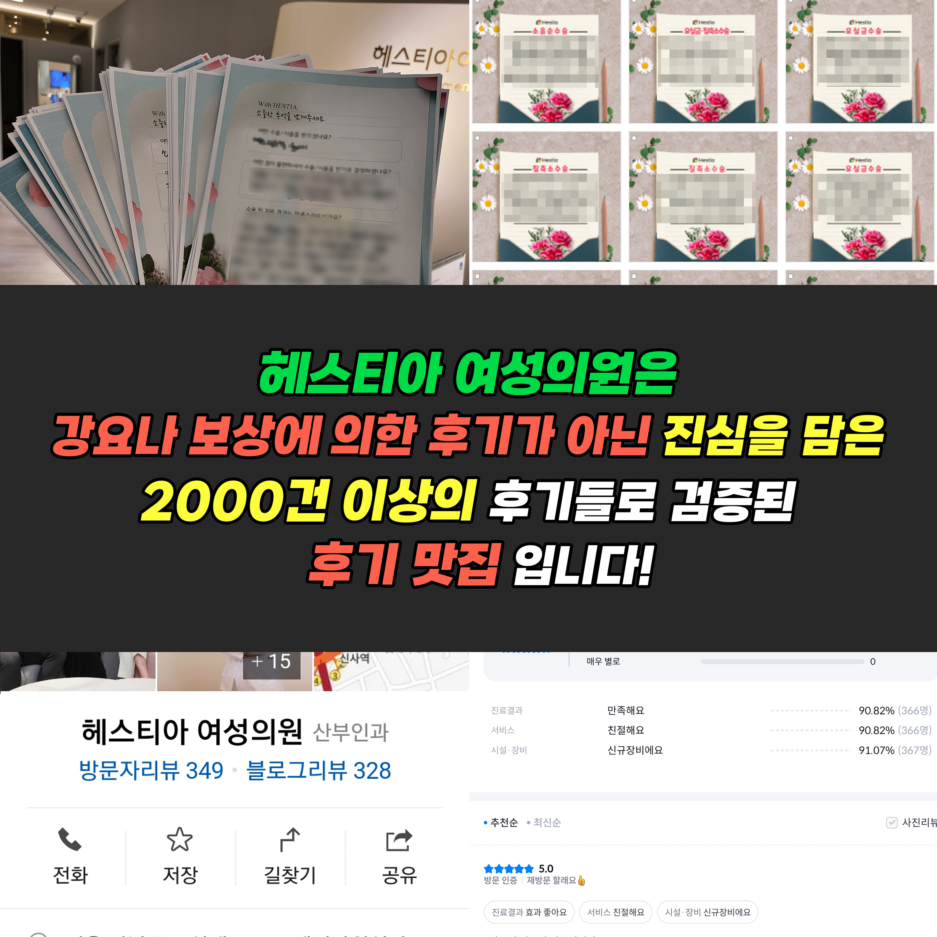 헤스티아여성의원 진심을 담은 2000건 이상의 후기들로 검증된 후기 맛집입니다!