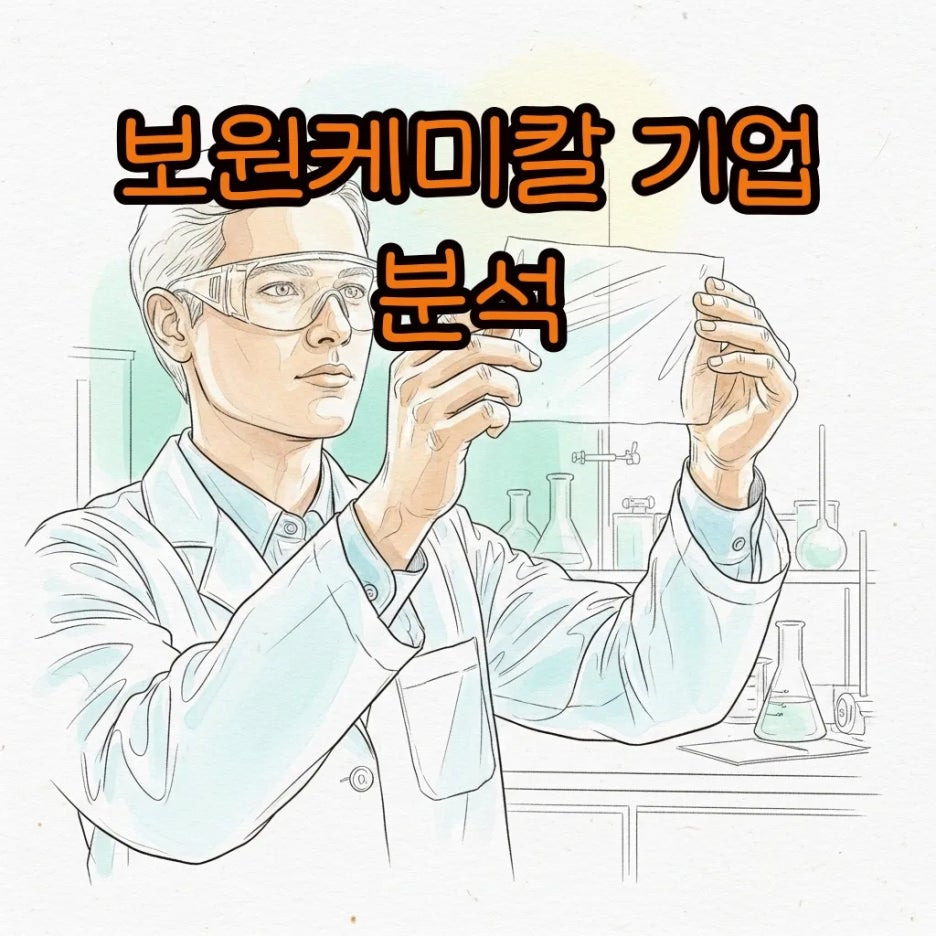 첨단 화학 소재를 연구하는 전문가의 모습
