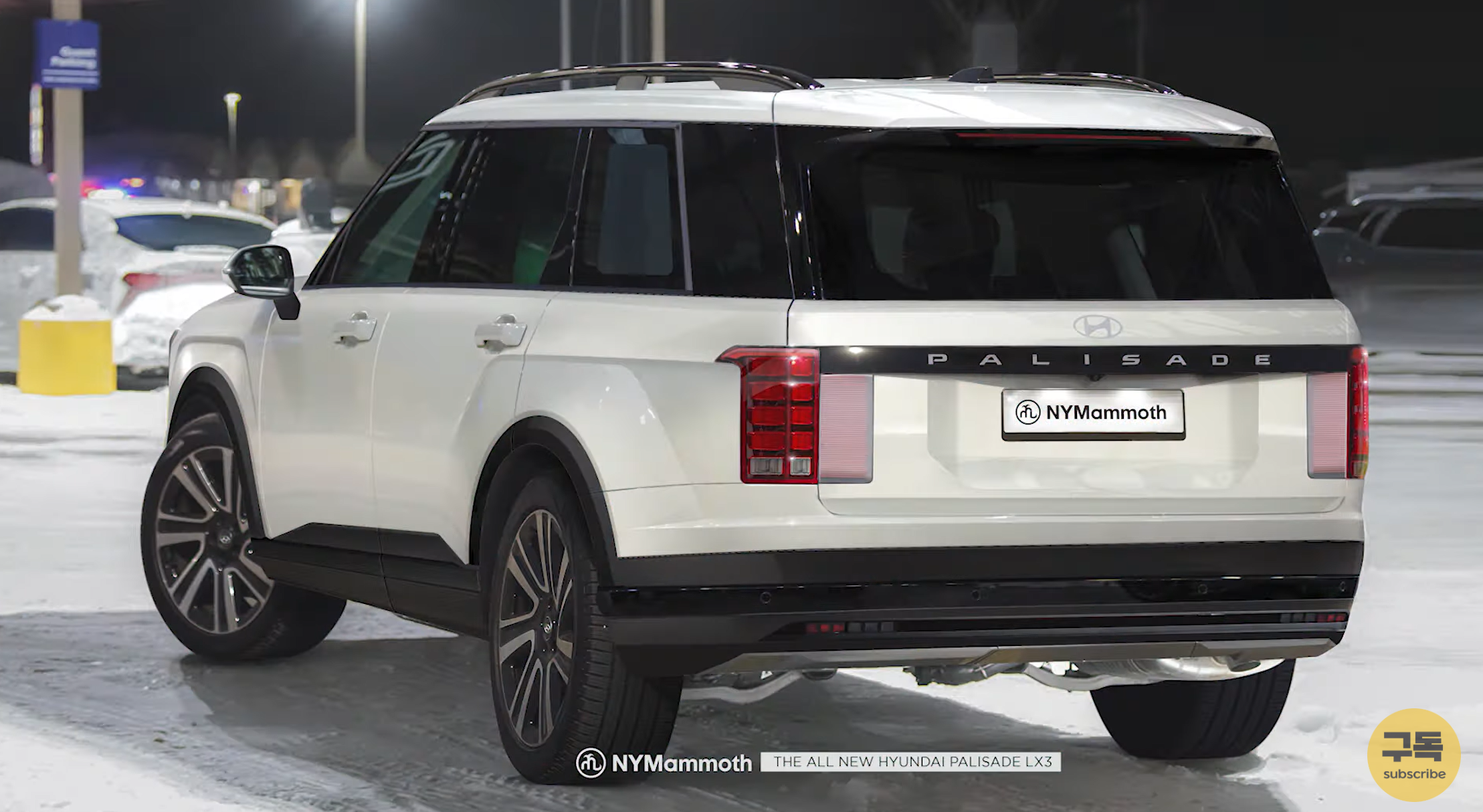 현대자동차가 내년 선보일 대형 SUV &#39;팰리세이드 풀체인지(LX3)&#39;가 많은 관심을 받고 있는 가운데&#44; 새로운 후면부 예상도가 공개됐다.