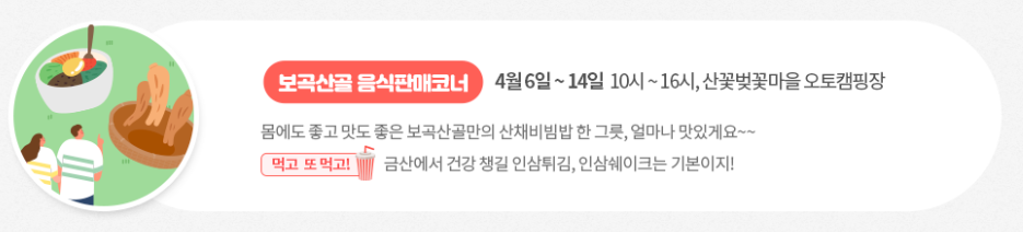 금산 보곡산골 산벚꽃 축제