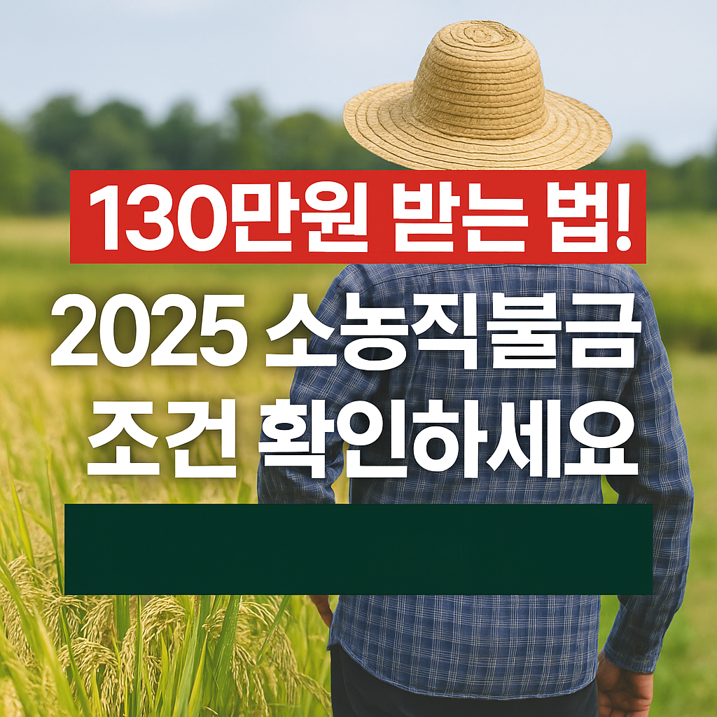 2025 농업직불금 지급시기 신청방법 신청 자격 금액 지급일 계산방법 부정수급 총정리