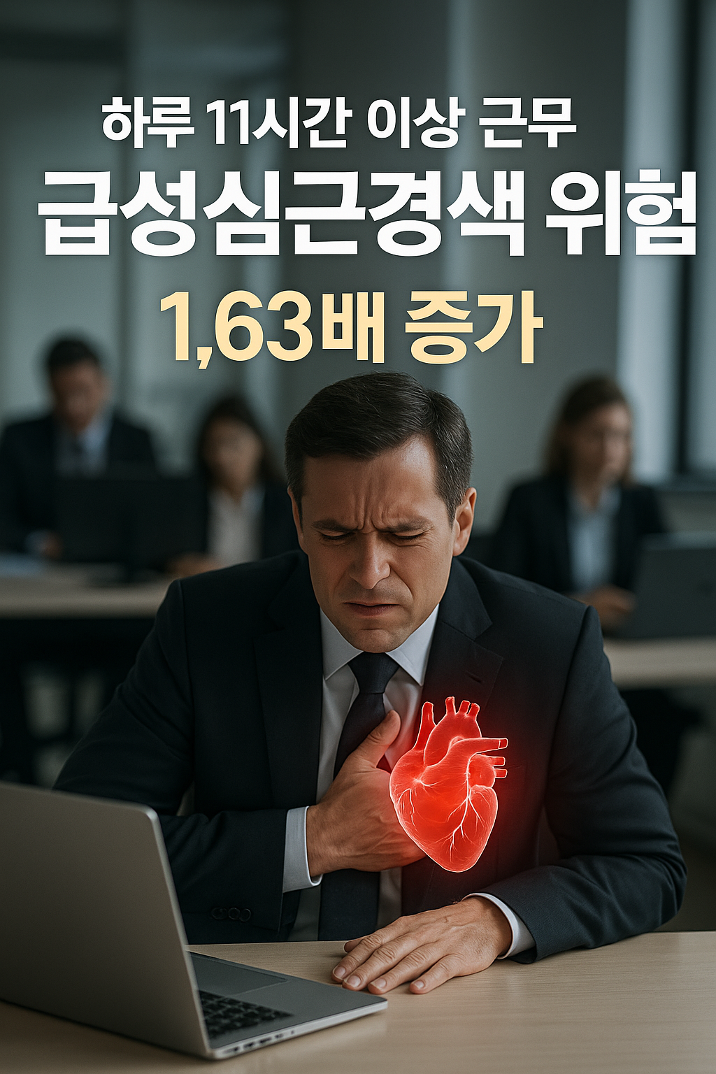 장시간 근무-급성심근경색 위험