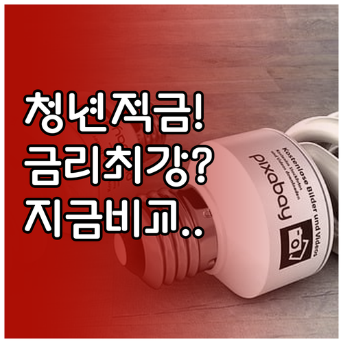 청년 적금 금리 높은 곳 찾기 및 주..