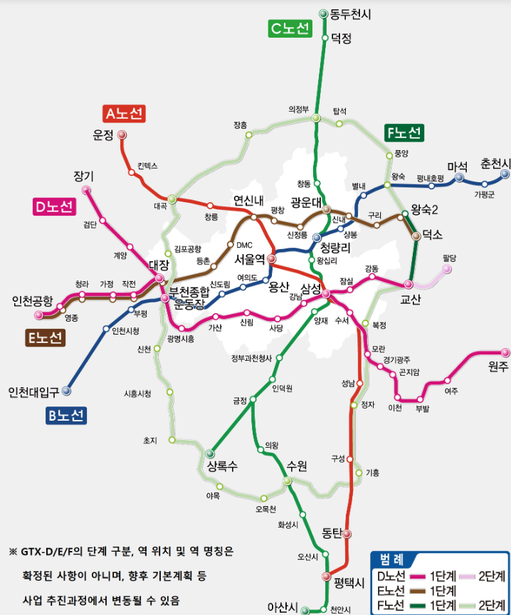 GTX A 평택연장