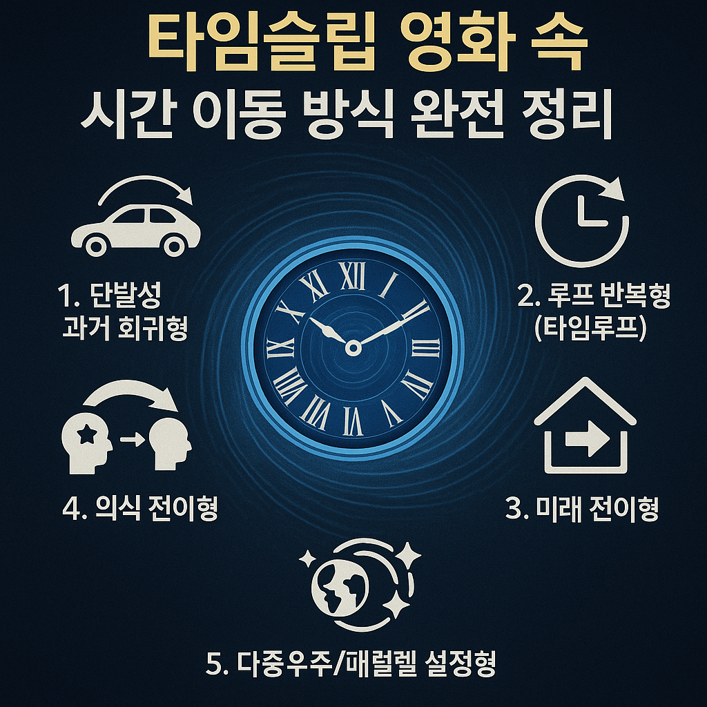 타임슬립 영화 속 시간 이동 방식 완전 정리