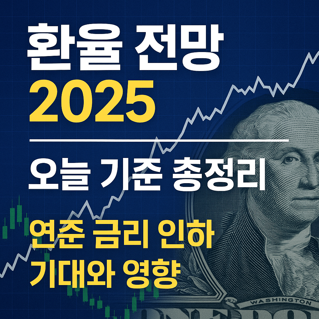 환율 전망 2025 오늘 기준 총정리 : 연준 금리 인하 기대에 출렁이는 원달러 흐름